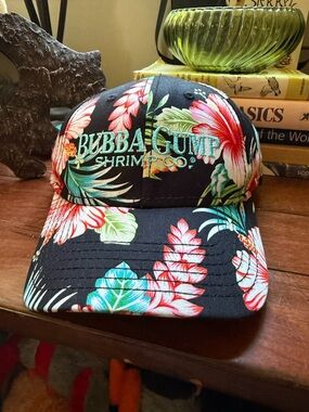 Party Festival Tropical Granola Girl Bubba Gump Shrimp Co. Floral Outdoor Hat